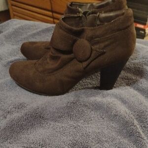 Brown Suede Ankle Boots